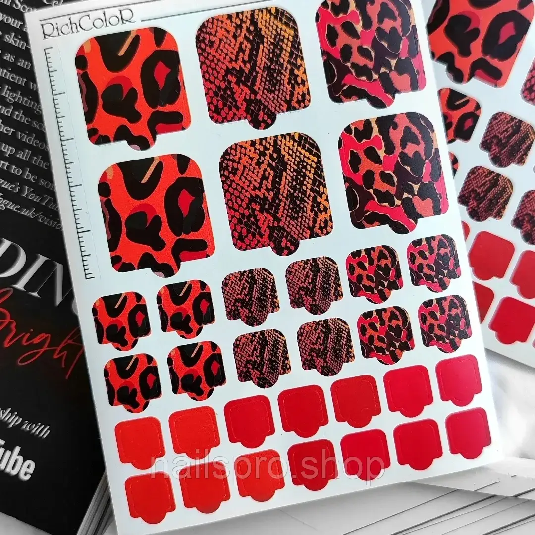 Плівка для педикюру RichColoR Nail Wraps 004 Тваринний принт, фото 1