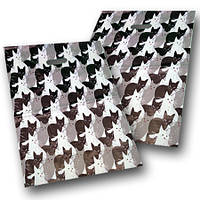 Пакет поліетиленовий з прорізною ручкою дитячий світ "Тріо котів" розмір 40х50 Леомі 50 шт/уп.