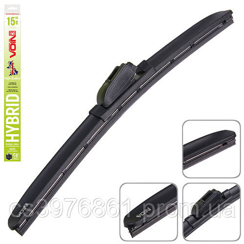 Щетки стеклоочистителя гибридные VOIN 15"-380мм (TPX6M-15") HYBRID - фото 1 - id-p2335657824