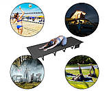 Складне похідне ліжко Розкладушка Solve KT6005802 Black solve, фото 8