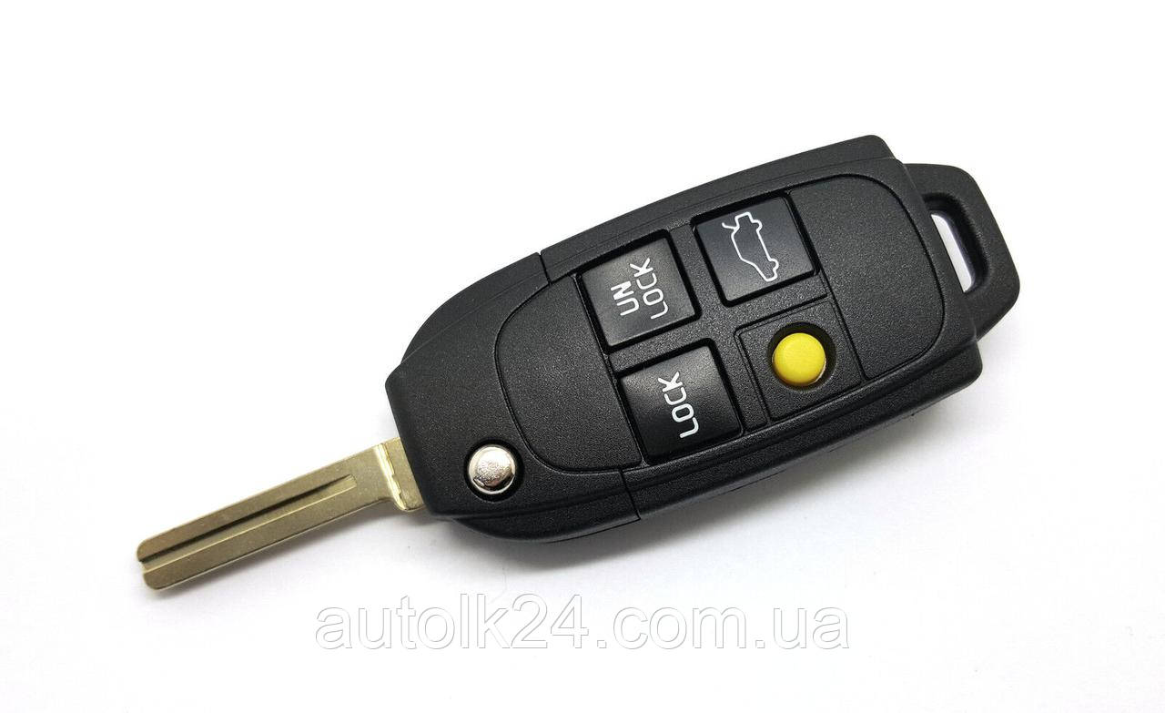 Корпус викидного ключа Volvo 4 кнопки лезо NE66