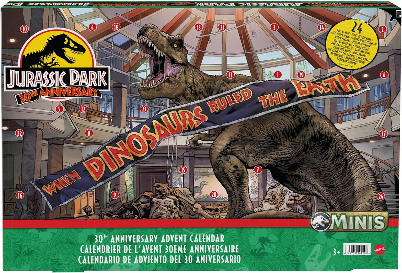 Набір Адвент календар Світ Юрського періоду Advent Calendar Jurassic World HTK45, фото 1