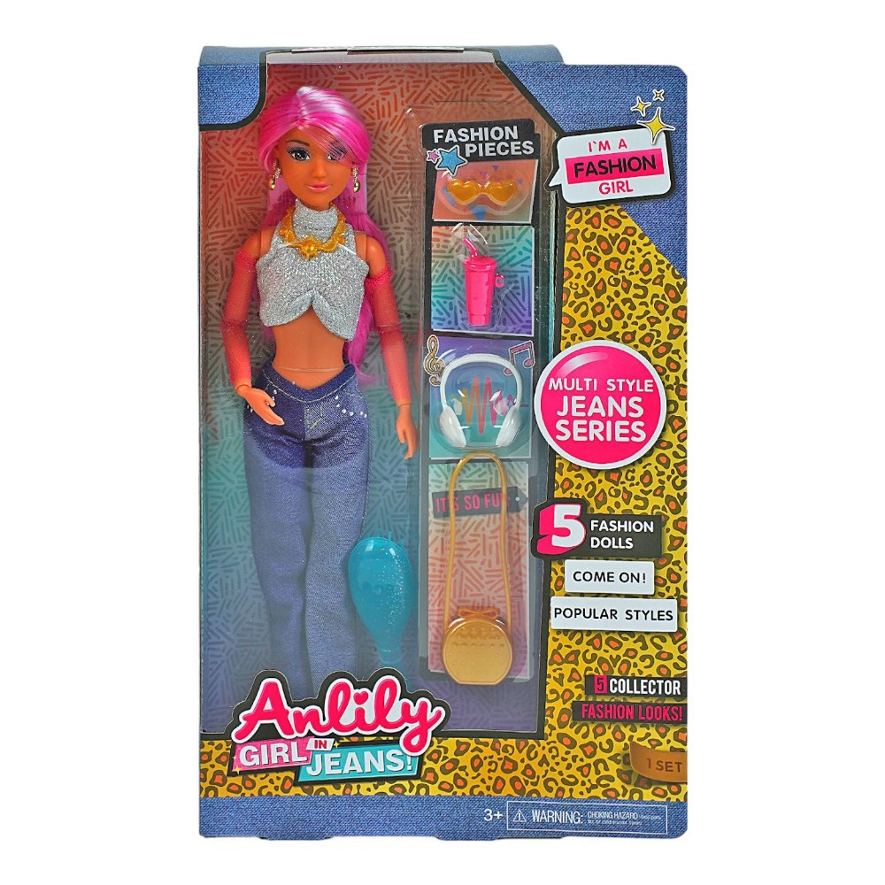 Лялька Anlily Jeans (30 см, аксесуари, прикраси, гребінець, взуття, знімне, в коробці) 616081 C, фото 1