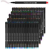 Набір професійних різнокольорових лінерів для малювання Fineliner Color 100 кольорів, фото 4