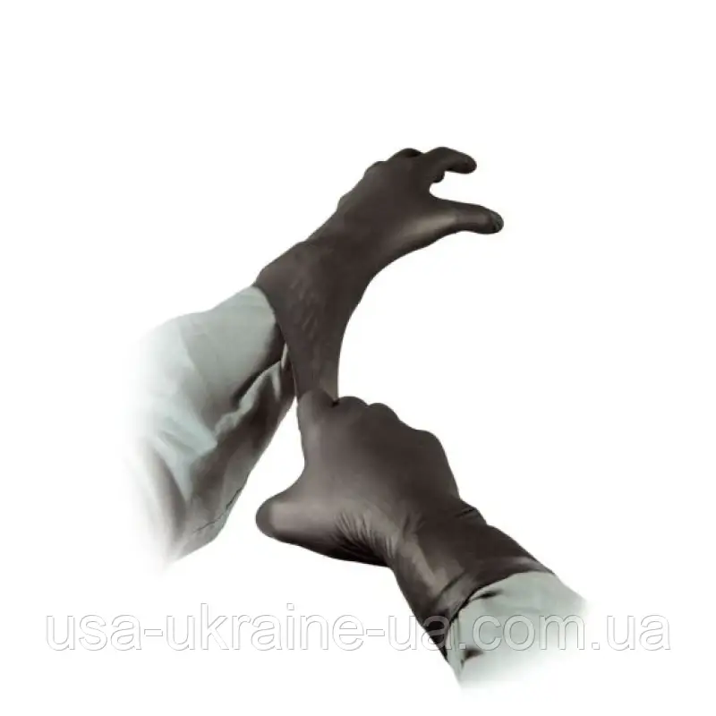 Перчатки медичні нітрилові NAR Black Talon Gloves, фото 1