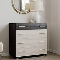 Комод на 4 ящики К-1 Еверест на телескопах Венге темний, Дуб молочний (80х45х73 см)