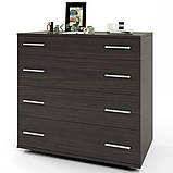 Комод на 4 ящики К-1 Еверест на телескопах Венге (80х45х73 см), фото 2