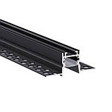 Роздільний профіль світлотіньового шва LP01 (чор) 2 м.п, фото 2