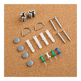 Дошка коркова 60x90см алюмінієва рамка BUROMAX BM.0017, фото 3