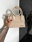 Жіноча сумка Жакмюс бежева Jacquemus Beige, фото 4