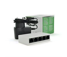 Комутатор LV-SW05 5 портів Ethernet 10/100 Мбит/сек, BOX Q100, PIX-LINK, Арт.53744