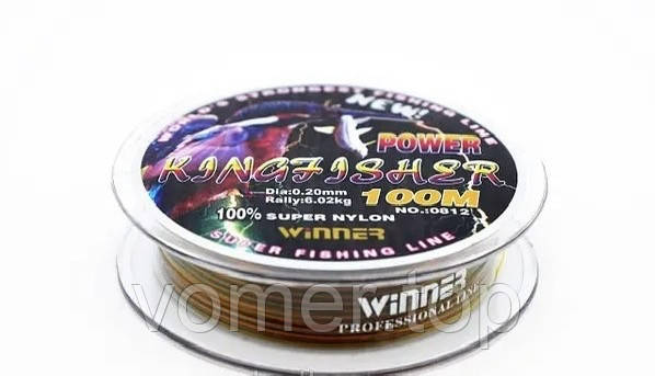 Волосся KING FISHER Мультиколор 100 м 0.30 мм (10 шт.)