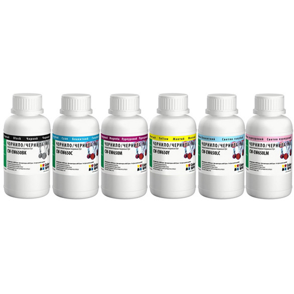 Комплект чорнила ColorWay до Epson TX650 (6х200мл) BK/C/LC/LM/M/Y (CW-EW650SET02)