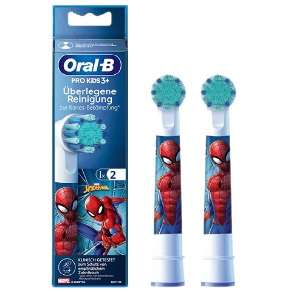 Насадка для електричної зубної щітки Oral-B EB10S Pro Kids Людина Павук White (2 шт.)