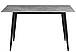 Темно сірий стіл прямокутний обідній кераміка не розкладний Larson 130х75 на чорному каркасі AMF, фото 2
