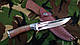 Ніж мисливський Кленовий лист зі шкіряним чохлом, фото 4