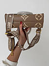 Жіноча сумка Луї Віттон бежева Louis Vuitton Beige, фото 5