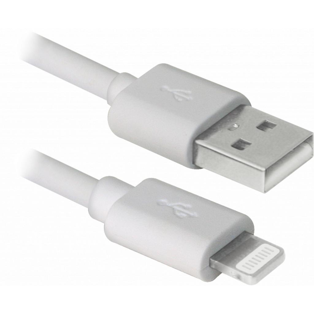 Дата кабель USB 2.0 AM to Lightning 1.0m MFI TPE White REAL-EL (EL123500055) —  Офіційний