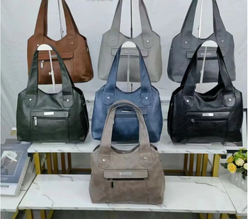 Сумочка жіноча прямокутна на блискавці 36*29 см зі штучної шкіри у різних кольорах Lily