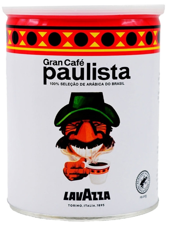 Оригінал! Кава мелена Lavazza Paulista, ж/б 250г, Італія 100% арабіка з Бразилії