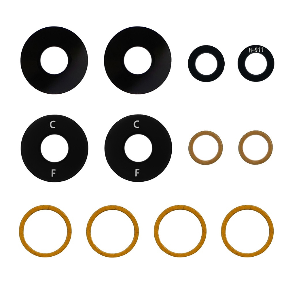 TU Скло камери для Xiaomi Redmi Note 12 (комплект 3 шт.) чорний, фото 1