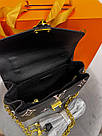 Жіноча сумка Луї Віттон чорна Louis Vuitton Black Pochette Métis East West, фото 3