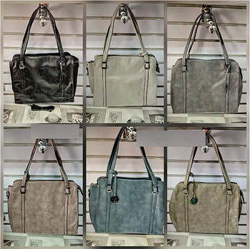 Сумочка жіноча на блискавці 34*24 см зі штучної шкіри у різних кольорах Lily