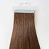 Натуральне Слов'янське Волосся на Стрічках 50 см 100 грам, Шоколад №04, фото 5