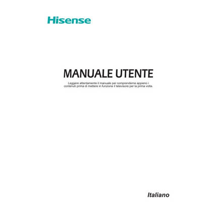 Інструкція з експлуатації для телевізора Hisense HT1305890, фото 1
