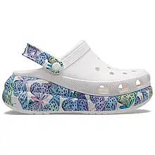 Crocs Classic Crush Clog Butterfly — Жіночі Сабо Крокс Класік Краш Баттерфляй Платформа — Оригінал