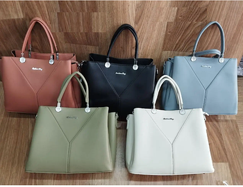 Сумочка жіноча ділова на блискавці 30*25 см зі штучної шкіри у різних кольорах Lily