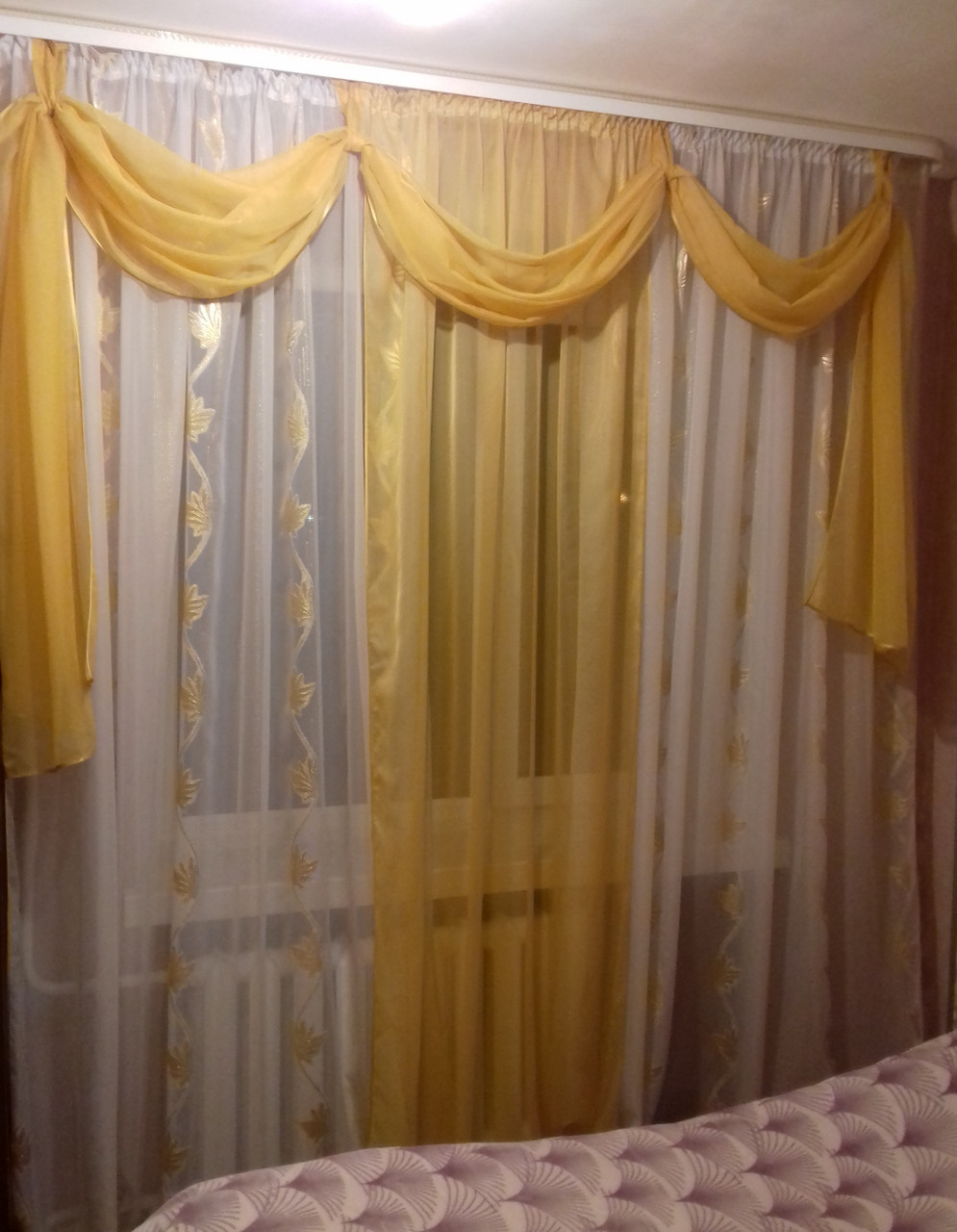 Тюль із ламбрекеном "Віолетта"