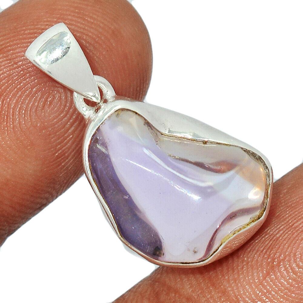 Кварц Лавандовий срібний кулон, 2324КЛК