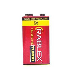 Батарейки Крона Rablex 9V Alkaline TURBO