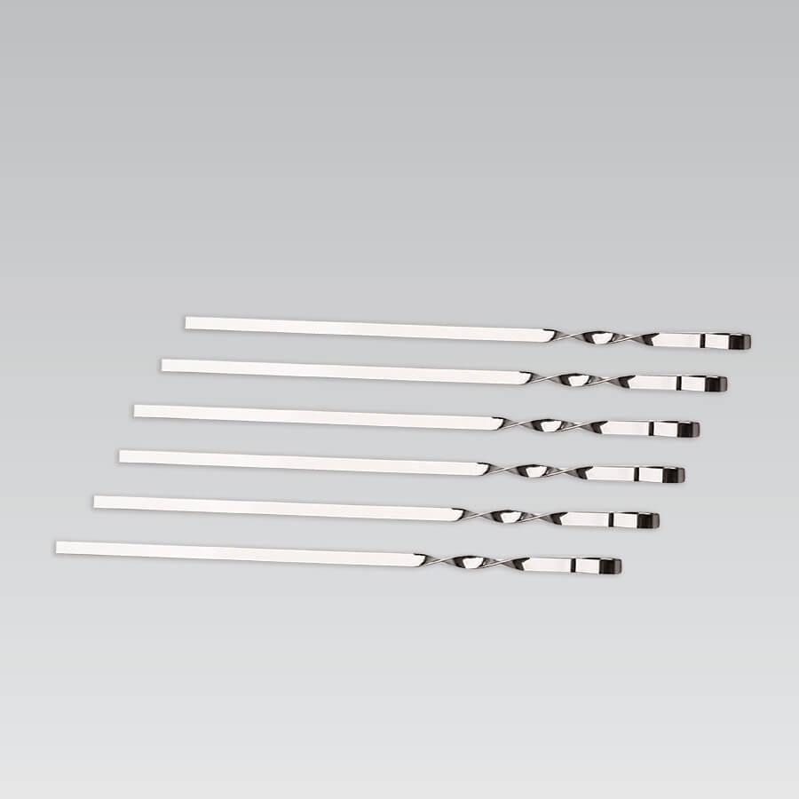 Набір шампурів із хрому Maestro MR1007 - 45 см. 6 предметів