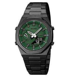 Годинник наручний 1816BKGNBK SKMEI, BLACK/GREEN-BLACK