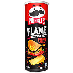 Чіпси, Снеки Прінглс Pringles 160g , 160г Flame Chili & Cheese Гострі з перцем чилі та сиром