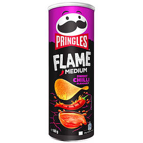 Чіпси, Снеки Прінглс Pringles 160g , 160г Flame Sweet Chili Гострі з солодким чилі