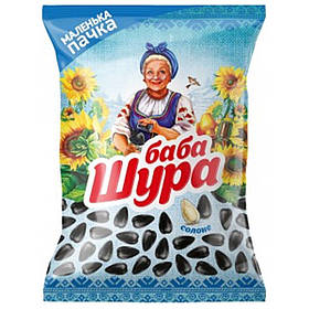 Насіння соняшника смажені солоні ТМ " Баба Шура " 110г , Україна