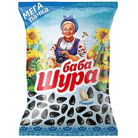 Насіння соняшника смажене солоне ТМ " Баба Шура "  215г , Україна