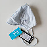 Бавовняна блакитна шапочка для новонародженого Iltom, розмір — 44, фото 2