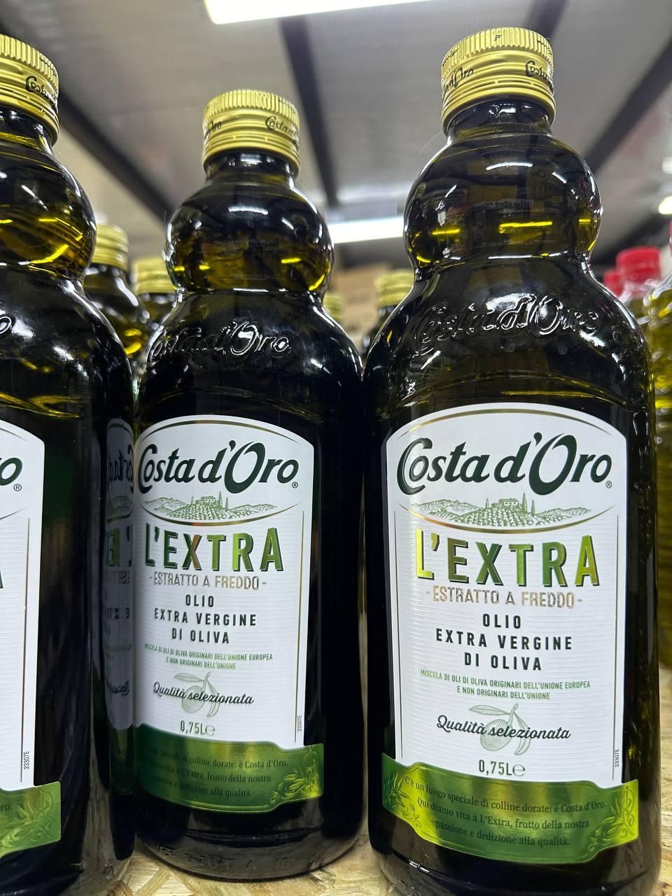 Масло оливковое Extra Virgin L`extra Costa d`Oro 750мл (ID#2249655311 ...