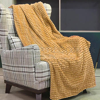 Плед-покривало "Shang Hay" Пірамідка золото (200x230cм)