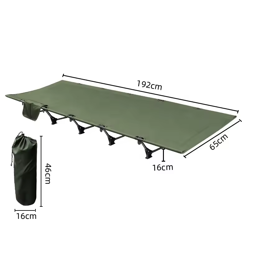 Складне похідне ліжко Розкладушка Solve KT6005801 Olive PeremogaUA, фото 1
