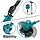 Газонокосарка Складана Makita UR100DW (24V, 4AH), Два АКБ. Тример для трави, фото 10