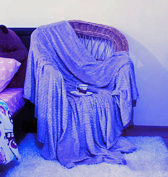 Плед-покривало "Shang Hay" Кубики сині (200x230cм)