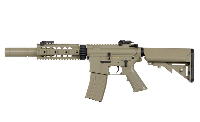 Карабін для страйкболу Airsoft M4 CQB with silencer ABS CM.513 - Tan [CYMA] Страйкбольний привід