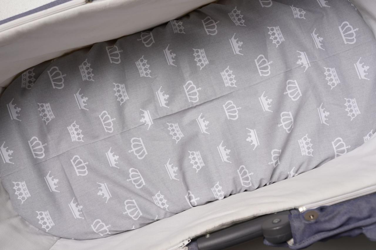 Водонепроникне простирадло на гумці в люльку в дитячу коляску 100% бавовна