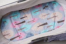 Водонепроникне простирадло на гумці в люльку в дитячу коляску 100% бавовна, фото 3