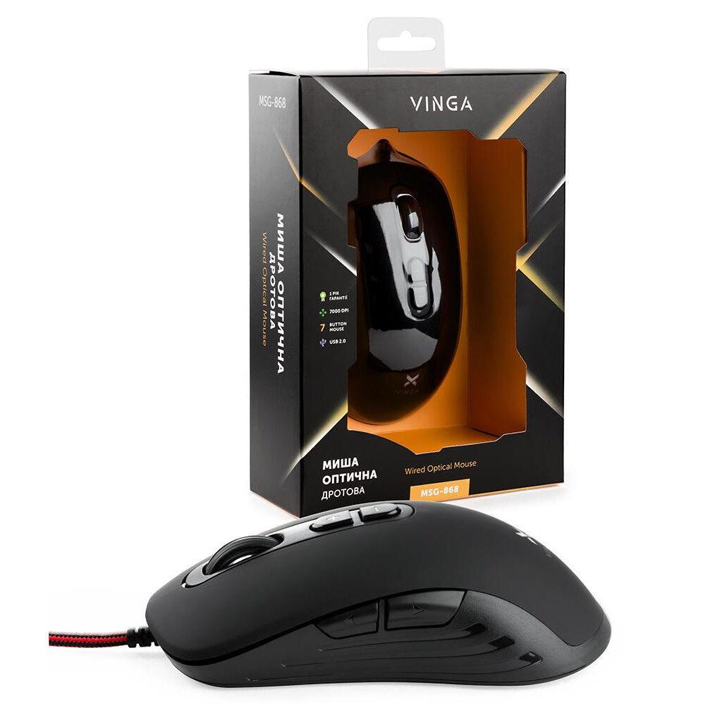Мишка Vinga MSG-868 Silent Black
